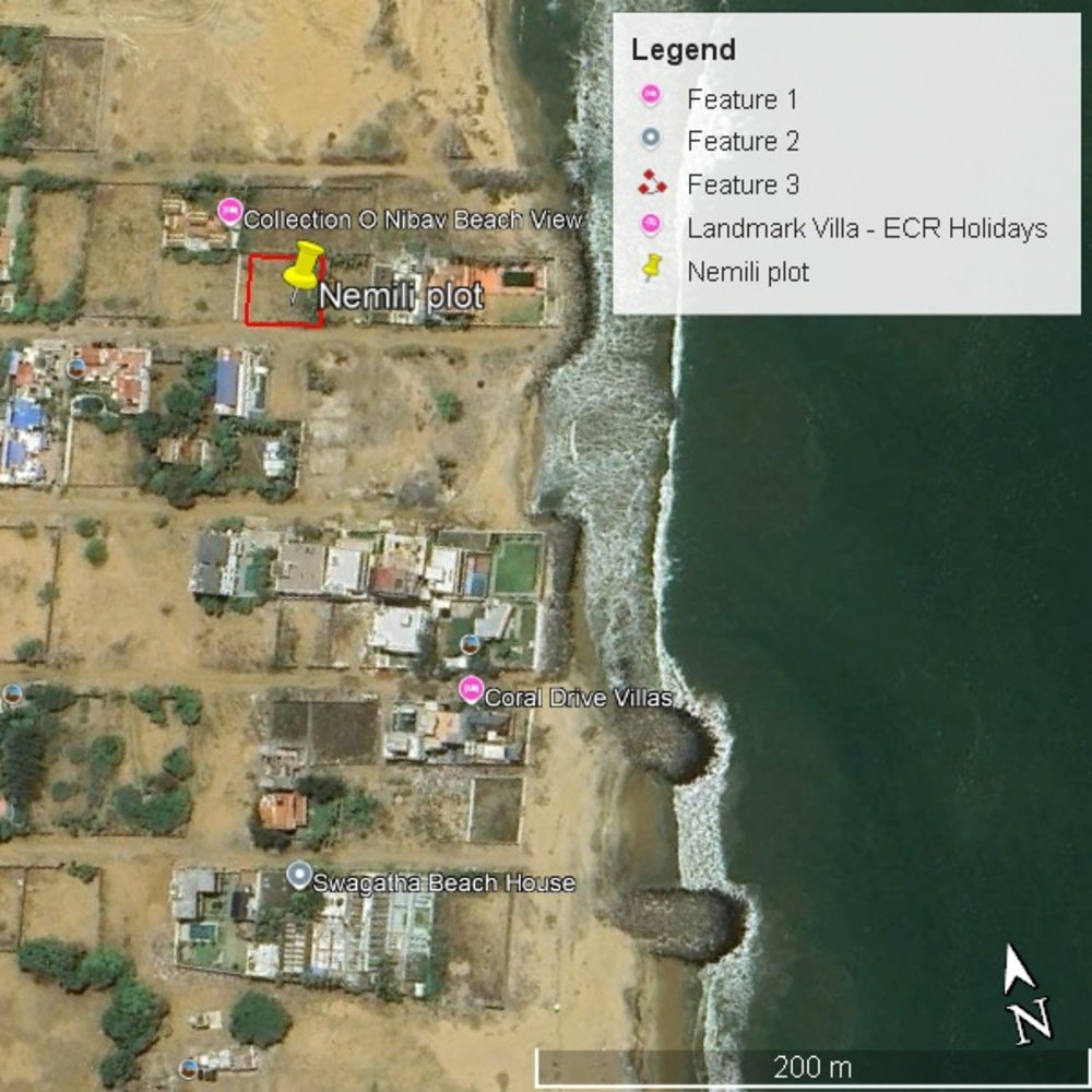 ECR Nemeli Sea Side Land – 3 Grounds @ 1 Cr/Ground - Plot in Nemmeli, ECR, Chennai for sale - gallery image 1
